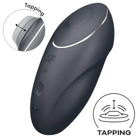 Satisfyer Tap & Climax 1 - 2in1 csikló vibrátor (fekete)
