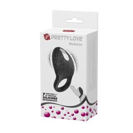 Pretty Love Heloise - rezgő péniszgyűrű (fekete)