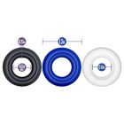 Stay Hard - péniszgyűrű szett - 3db (színes)