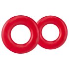 Stay Hard Donut - péniszgyűrű szett (piros)
