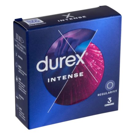 Durex Intense - bordázott és pontozott óvszer(3db)
