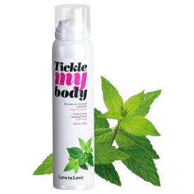 Tickle my body - bizsergető masszázs hab - menta (150ml)