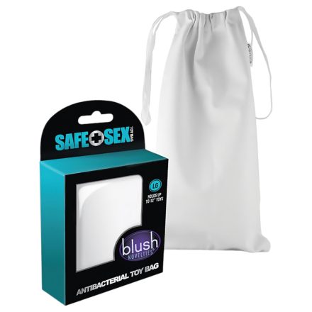 Safe Sex - antibakteriális diszkrét tároló táska - fehér (31x12,7cm)
